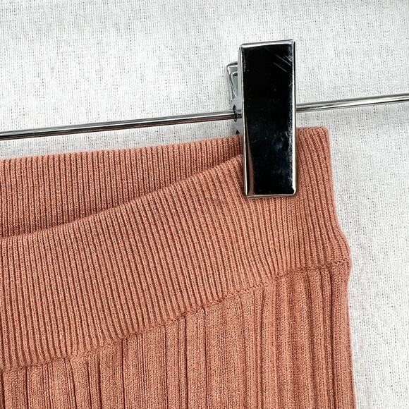 SONG OF STYLE Emmy Ribbed pant Women XXS Pink Peach Pull On Sweater Knit Stretch - Picture 11 of 16